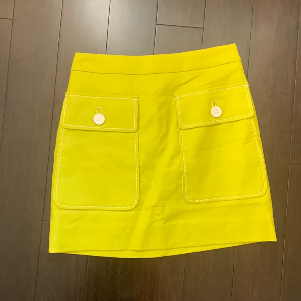 JCREW LIME CHARTREUSE SKIRT